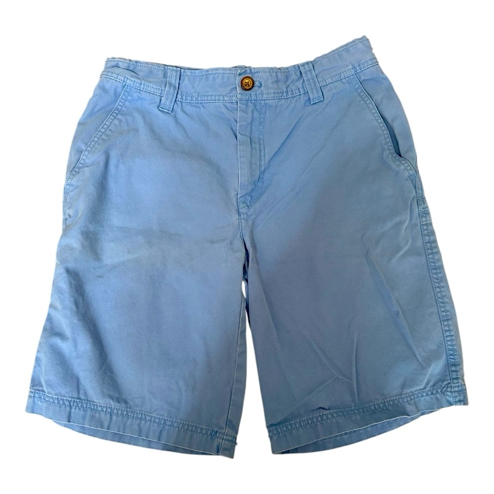 Izod Light Blue Saltwater Flat Front Shorts 30